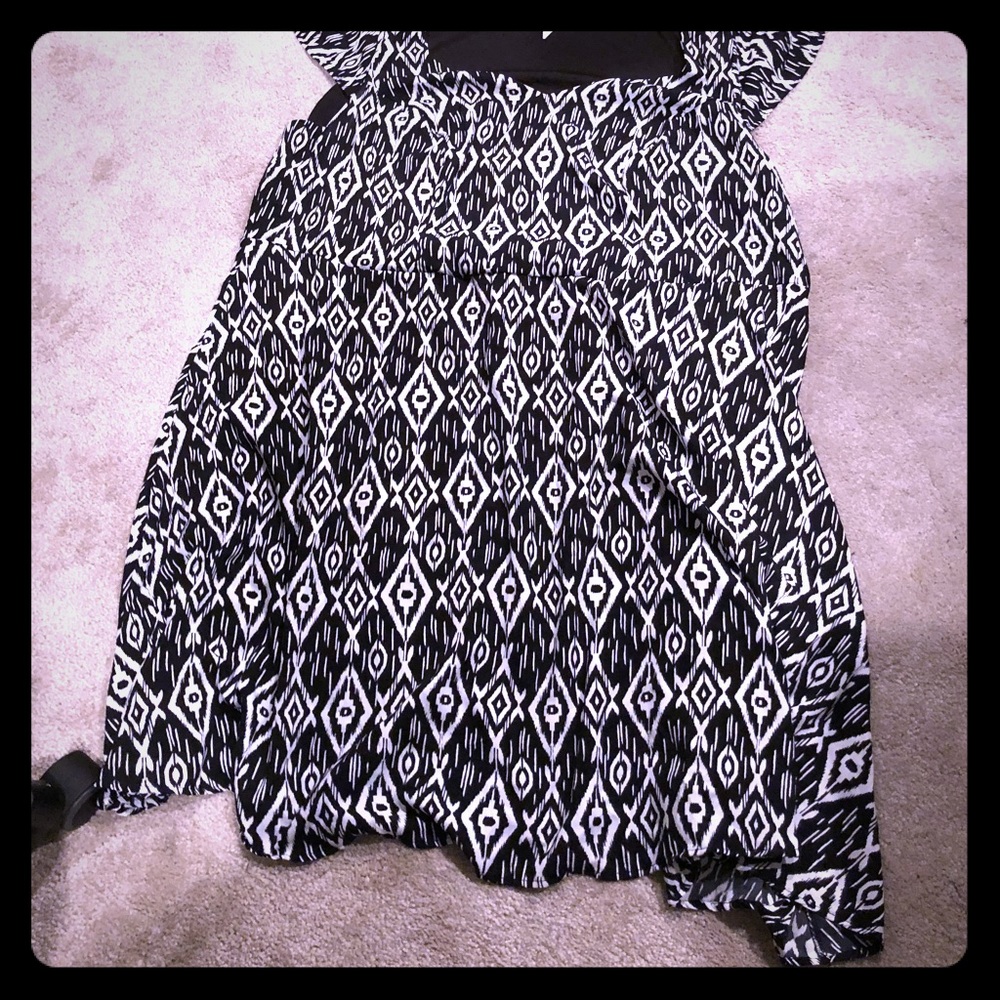 Black and white dress